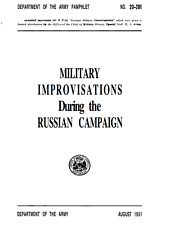 117 Page German Military Improvisations Russian Campaign 1941-1944 Study on CD picture