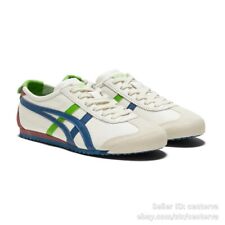 Classic Onitsuka Tiger MEXICO 66 Cream/Mako Blue Shoe Unisex Lightweight Sneaker picture