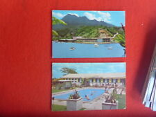FIJI 1969 PAIR OF POSTCARDS POSTALLY USED AIRMAIL -AUSTRALIA picture