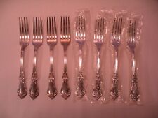 Set Of 8 Oneida Rogers Dinner Forks Vanessa Silverplate 7 3/8 GD1 picture