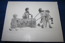 Dept 56 #5558-1, Heritage Village Figurines ~ Bringing Home The Yule Log picture