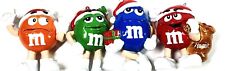 Set Of Four Mars M&M Christmas Ornaments Red Blue Green Orange picture
