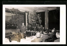 Ak Officers with The Kriegsweihnacht With Christmas Tree picture