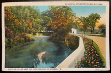 Vintage Postcard 1934 Bridge near the Fairgrounds, Honesdale, Pennsylvania picture