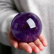 Natural Amethyst Quartz Stone Sphere Crystal Fluorite Ball Healing Gemstone New picture