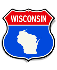 State of Wisconsin Interstate - Shield Shape - Aluminum Sign picture