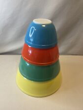 Primary Color Pyrex Nesting Bowls picture