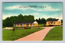 Franklin PA-Pennsylvania, Sun Set Motel, Advertising, Antique Vintage Postcard picture