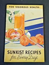 Sunkist Oranges & Lemons Recipes for Every Day for Vigorous Health 1936 picture