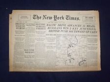1944 JULY 11 NEW YORK TIMES - BALTIC DRIVE ADVANCES 35 MILES - NP 6589 picture