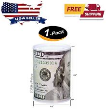 Ben Franklin $100 Bill Money Tin Bank 8.5