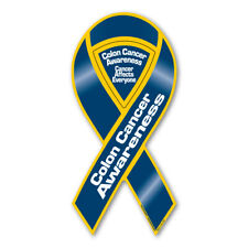 Colon Cancer Awareness 2-in-1 Ribbon Magnet picture