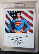 Christopher Reeve ~ Signed Autographed Superman USA Clark Kent ~ PSA DNA Encased picture