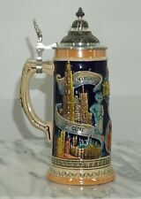 Original Armin Bay Handpainted Belgium Lidded Stein By B.V.B.A. Dupont picture