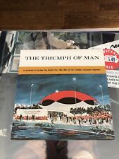 RARE Mint- The Triump of Man New York World’s Fair 1964 45 Color Vinyl EP Record picture