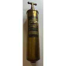 Vintage Union Stop-Fire Co. empty hand pump brass fire extinguisher picture