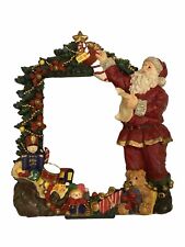 Vintage TRADITIONS Santa’s Workshop Christmas Photo Frame 5x7 Heavy 3D NEW picture