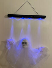 Vintage Gemmy Halloween Floating Ghost Motion Activated Lights Up Sounds Moves picture