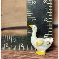 Vintage Small Mini Porcelain Duck Figure Statue Unsigned 1.5