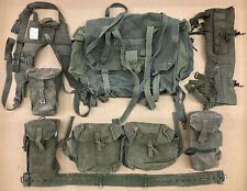 Military Issued Cold War Era Vintage British Army P58 Web Equipment 8-Piece Set picture