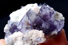 91.51g Yao Gang Xian NEWLY DISCOVERED RARE PURPLE FLUORITE MINERAL SAMPLES picture