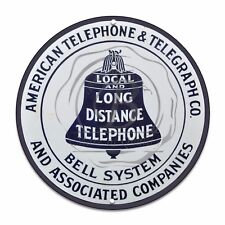 American Telephone Telegraph Bell System Reproduction 11.75 Circle Aluminum Sign picture