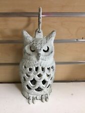 Cast Iron Owl Lantern Night Light Candle Patio Lamp Outdoor Wedding Garden Party picture