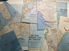 Lot of (11) 1960s National Geographic Maps picture