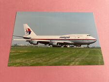 Malaysia Airlines Boeing 747-400 9M-MPC colour photograph picture