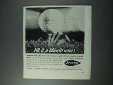 1963 Dunlop Super Maxfli Golf Ball Ad - Hit it A Mile picture