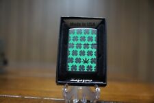 MARIJUANA WEED CANNABIS POT FOUR LEAF CLOVER ZIPPO LIGHTER MINT IN BOX picture