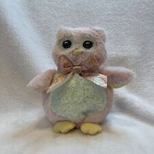 Bearington Baby Lil Hoots Plush Stuffed Animal Pink Owl picture