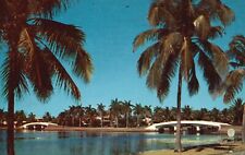 Postcard FL Fort Lauderdale Arched Bridges Span Waterways 1958 Vintage PC b8685 picture