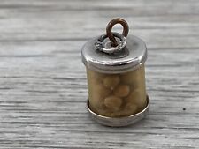 Vintage Mustard Seed Religious Moral Lessons Silver 3d Charm Pendant Unique picture
