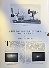 1911 Dr. W. Thorner Stereoscopic Pictures of the Eye illustrated picture