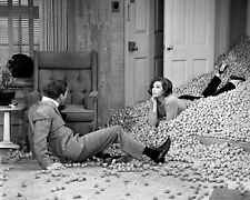 Dick Van Dyke Show 1963 Dick & Mary Tyler Moore in pile of walnuts 5x7 photo picture