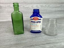 Lot of 3 Vintage Apothecary Bottles/Jars picture