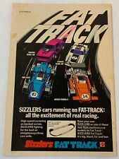 1971 Hot Wheels ad ~ SIZZLERS FAT TRACK ~ Firebird Trans-Am,Indy Eagle, more picture