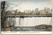 Manchester, New Hampshire - Waterfall, Pine Island Park - Vintage Postcard picture