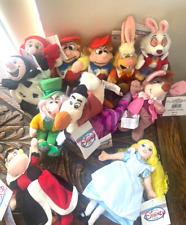 Vintage Disney Store Alice in Wonderland Mini Bean Bag Plush Set - Set of 11-NWT picture