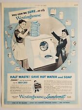 1949 Print Ad Westinghouse Laundromat Automatic Washers Mom & Son Mansfield,OH picture