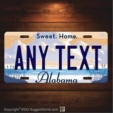 Alabama Sweet Home Personalized Vanity License Plate tag ANY TEXT Custom New picture