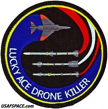 USAF 83rd FIGHTER WEAPONS SQ - LUCKY ACE DRONE KILLER -ORIGINAL AIR FORCE PATCH  picture
