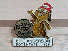 Eric Anderson Potentate 1998 Algeria Temple Shriners Lapel Pin Vintage  picture