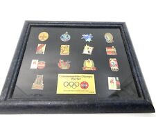 COCA - COLA Coke OLYMPIC PIN SET Commemorative 1996 LIMITED EDITION Framed picture