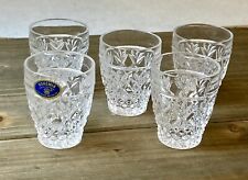 Bohemia Czech Republic Lead Crystal Shot Glasses Set Of 5 Never Used picture