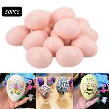 50Pcs Artificial Easter Egg Easter Decor for Hand Painting Ornament Fake Egg picture