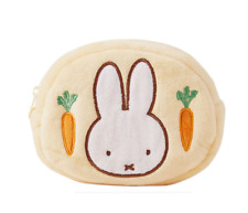 New Japan Miffy Rabbit Carrot Furry MakeUp Cosmetic LARGE Zip Pouch Purse Travel picture