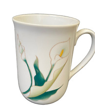 Natures Gold Vintage Korea Floral 8 oz Coffee/Tea Mug Calla Lily picture