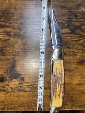 Early Rare Kabar 2 Blade Folding Hunter picture